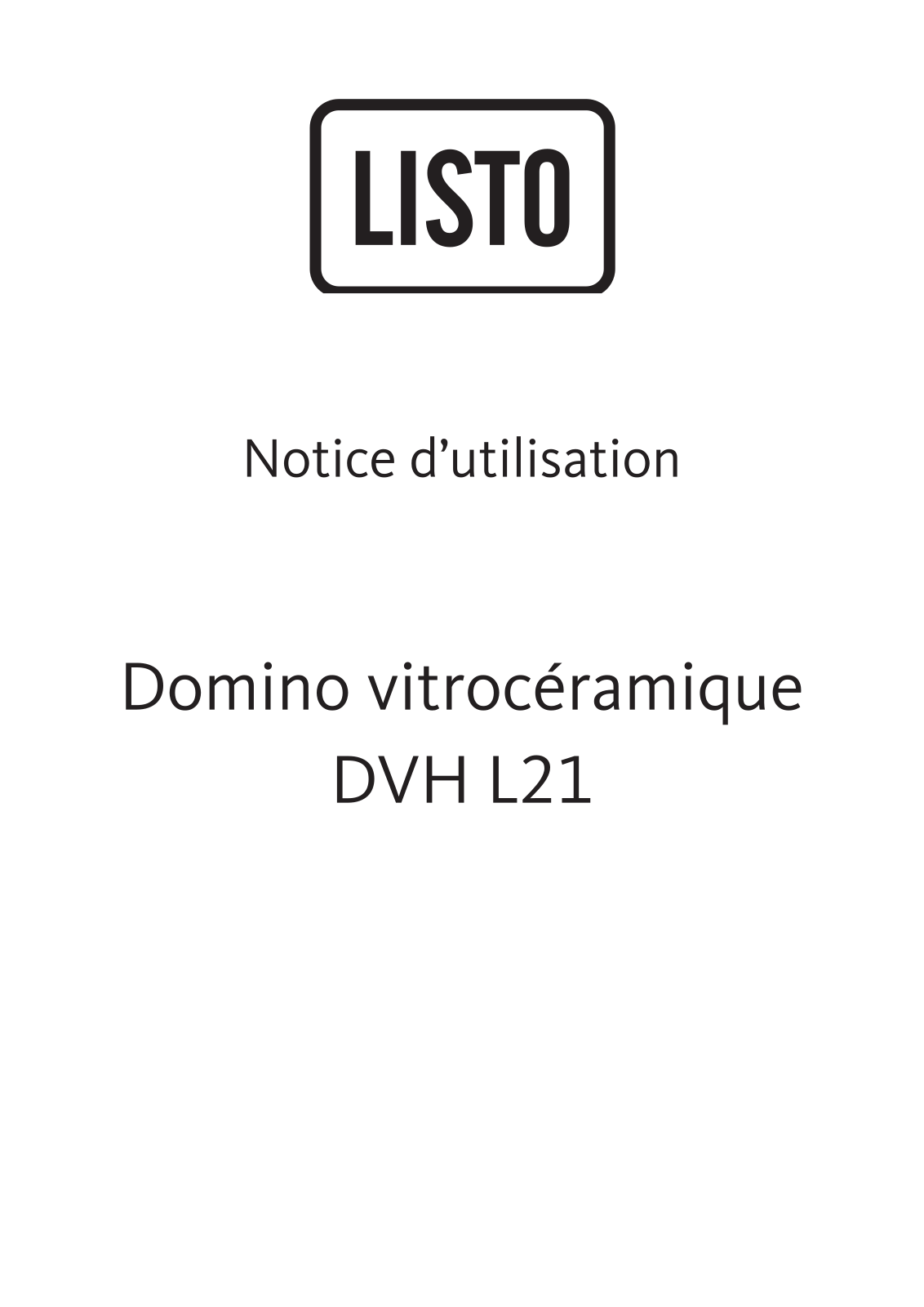 Listo DVH L21 User Manual