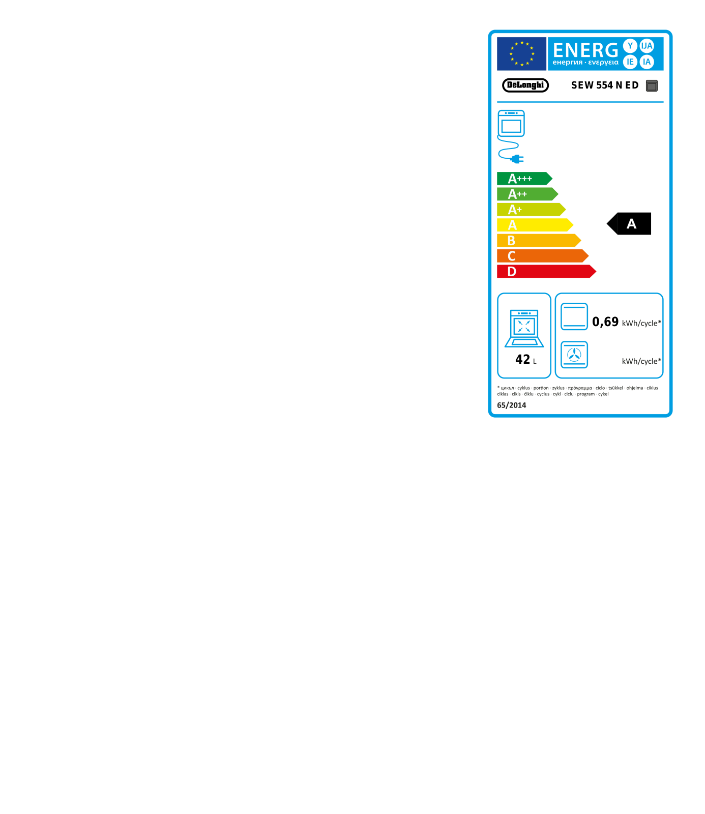 Delonghi SEW 554 N ED Instructions Manual