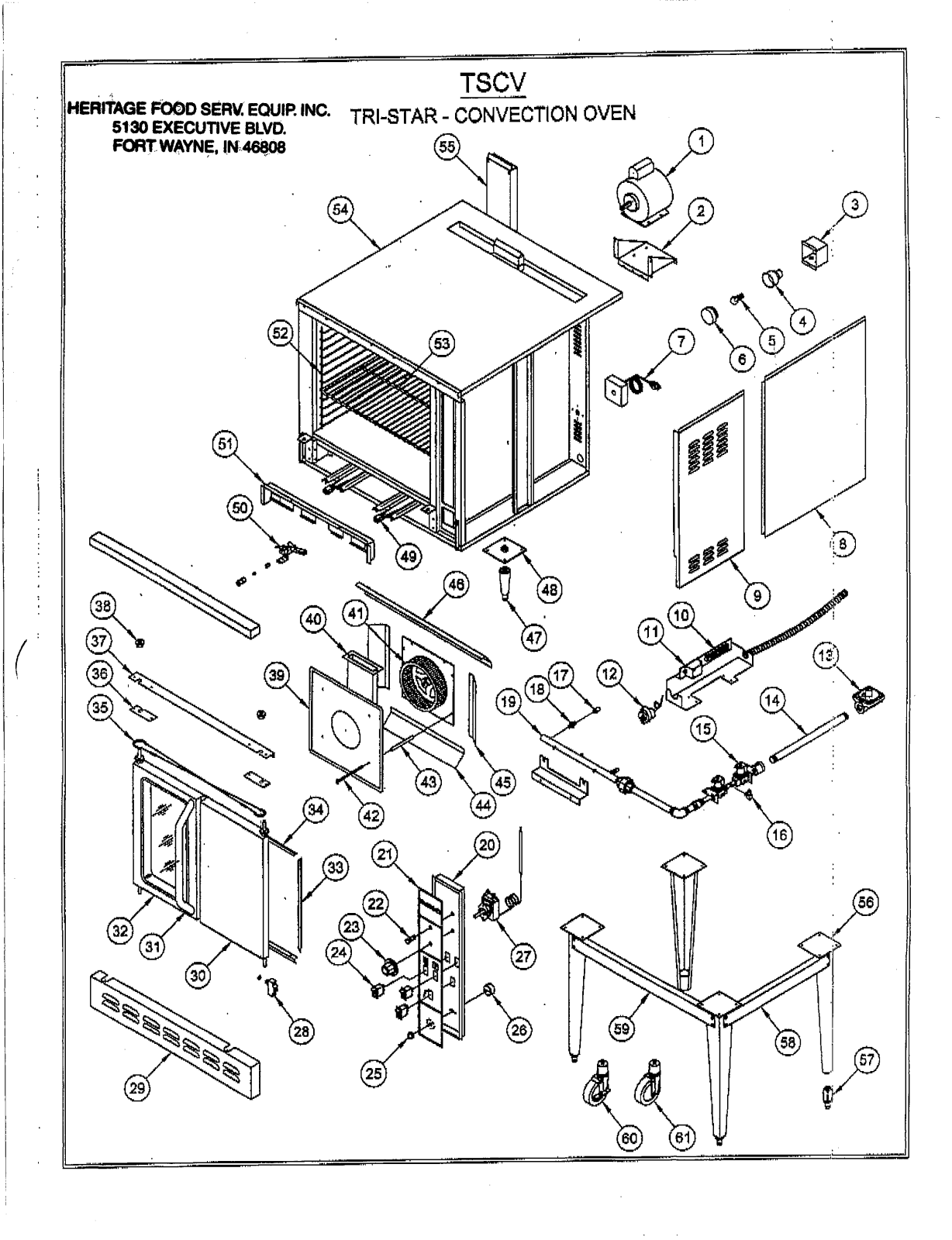 Tri-Star TSCV-1 Parts List