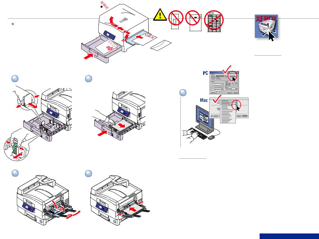 Xerox PHASER 7400 INSTRUCTION POSTER