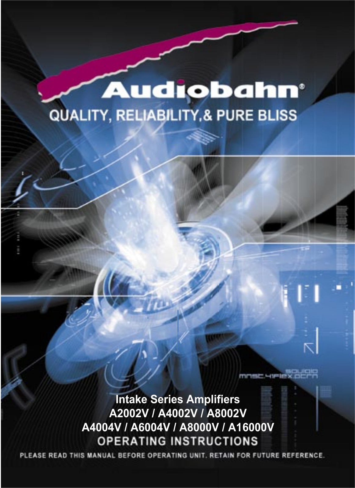 Audiobahn A2002V, A4004V, A8000V, A1600V, A8002V User Manual