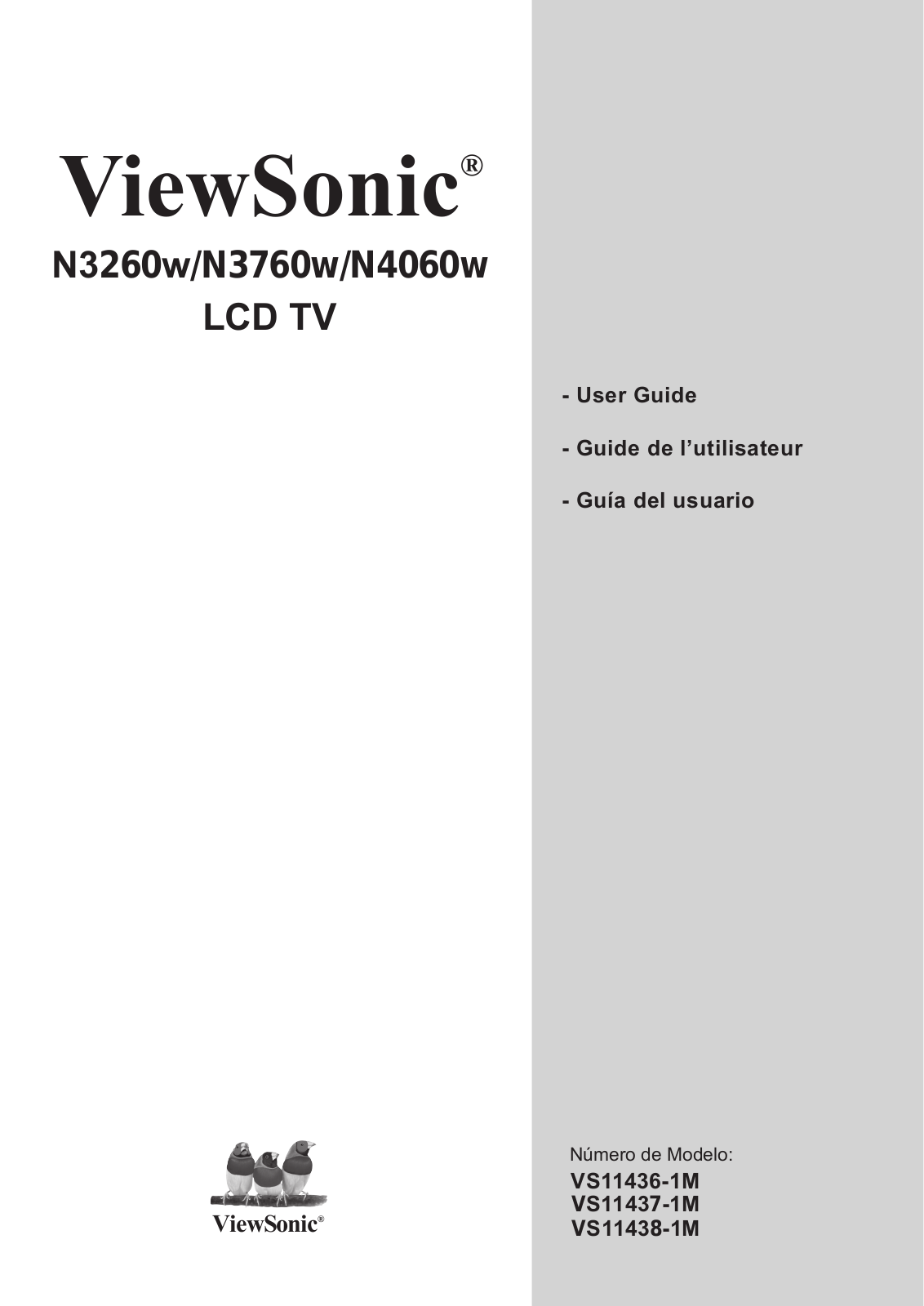 ViewSonic VS11436-1M, VS11437-1M, VS11438-1M User Manual