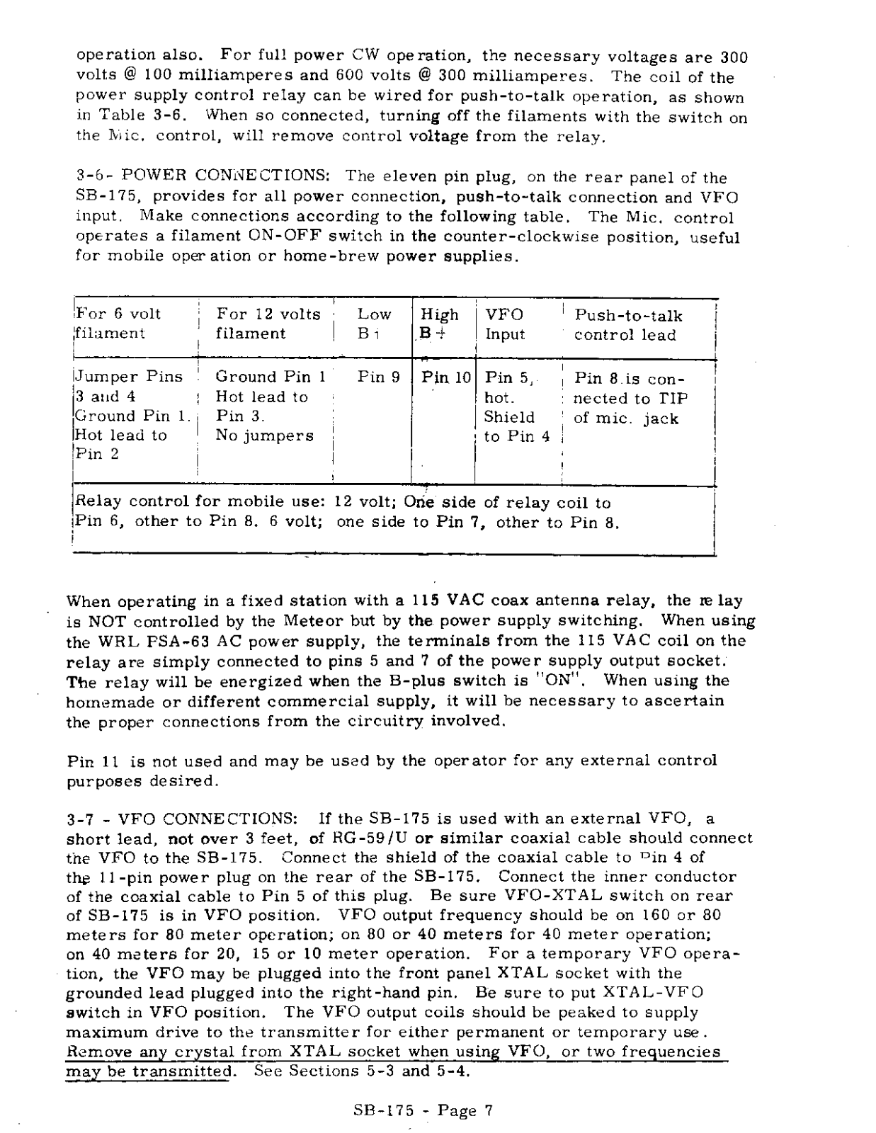 WRL SB-175 User Manual (PAGE 07)