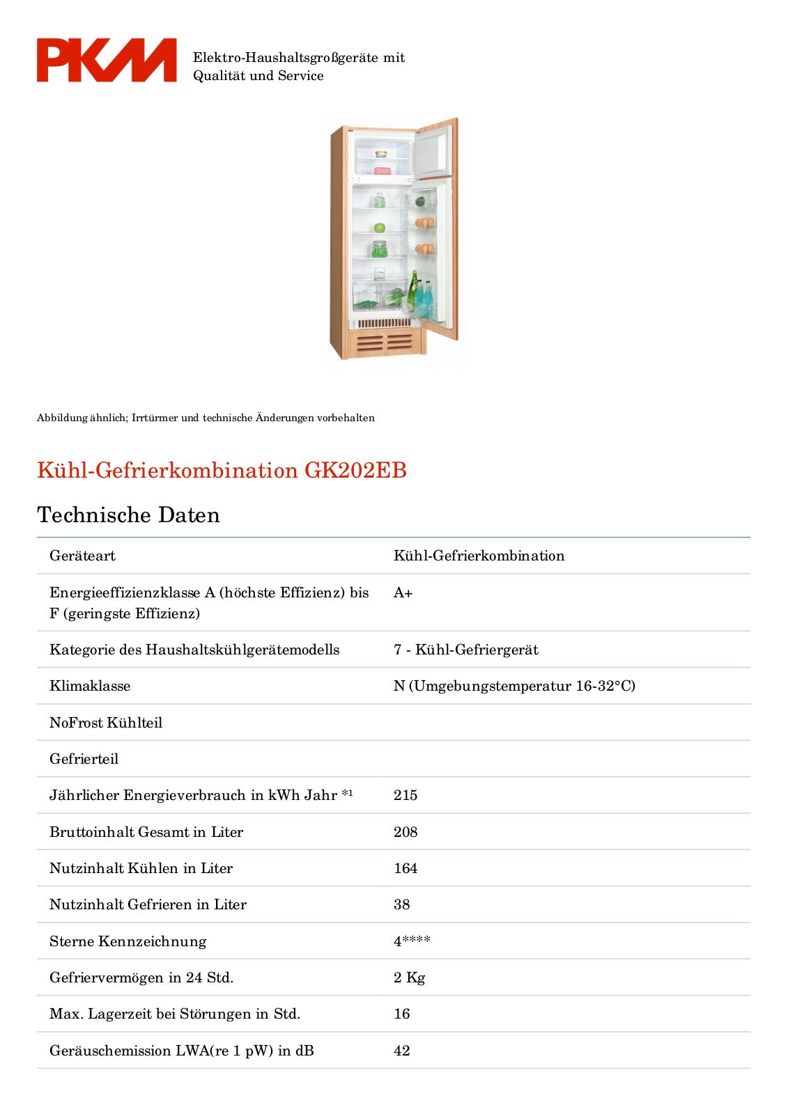 PKM GK202EB User Manual