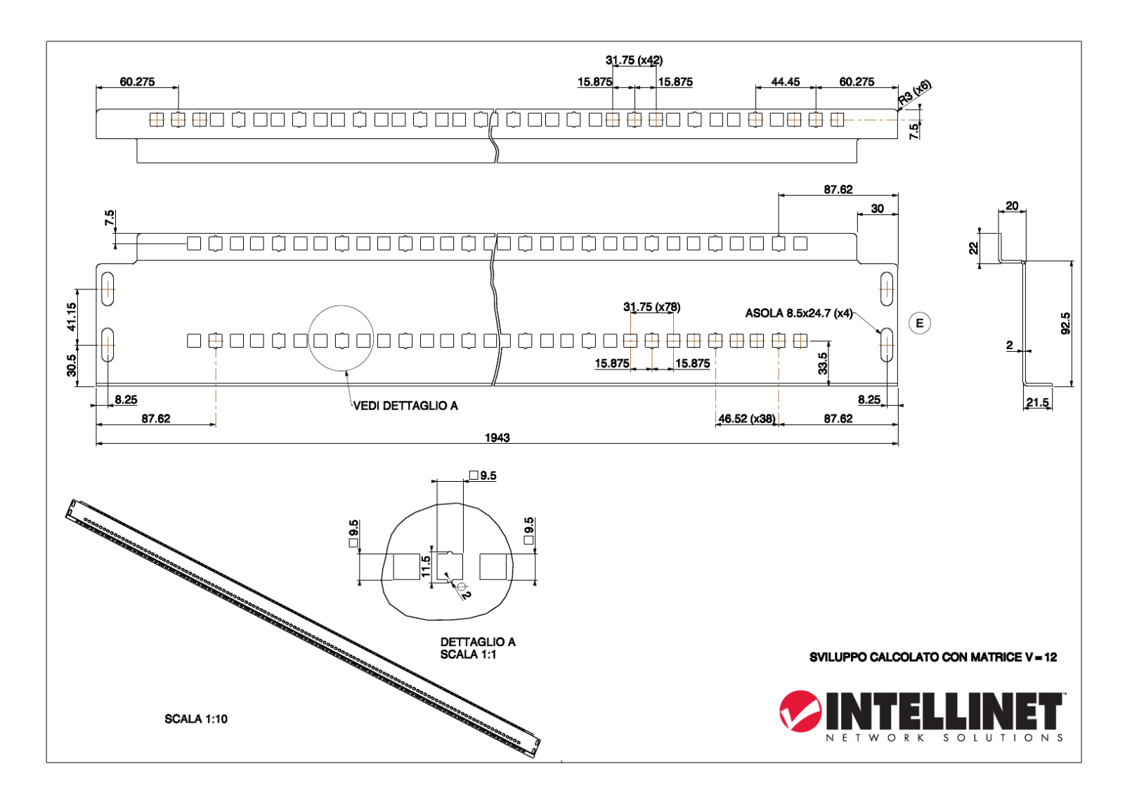 Intellinet I-CASE SVR-27LTBL, I-CASE SVR-42LTBL, I-CASE SVR-42LTBL1, I-CASE SVR-42LTGY, I-CASE SVR-27LTGY Drawing - ManualMachine.com