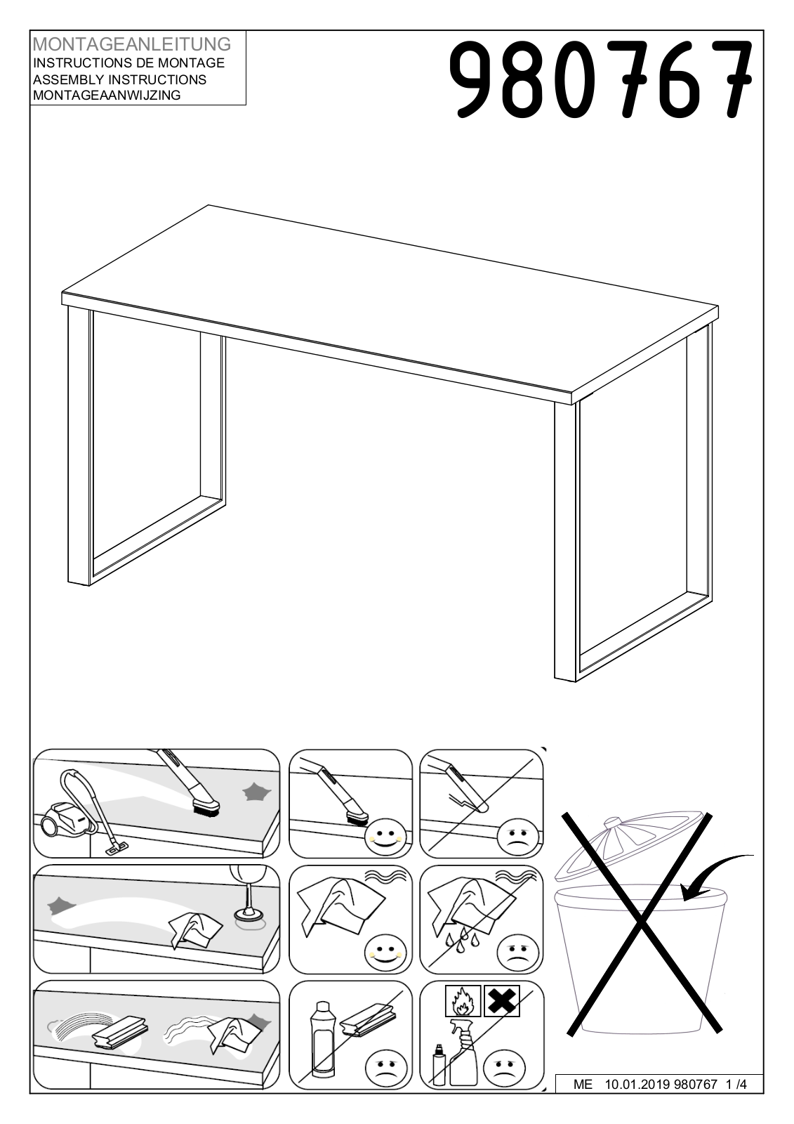 Wimex 980767 Assembly instructions