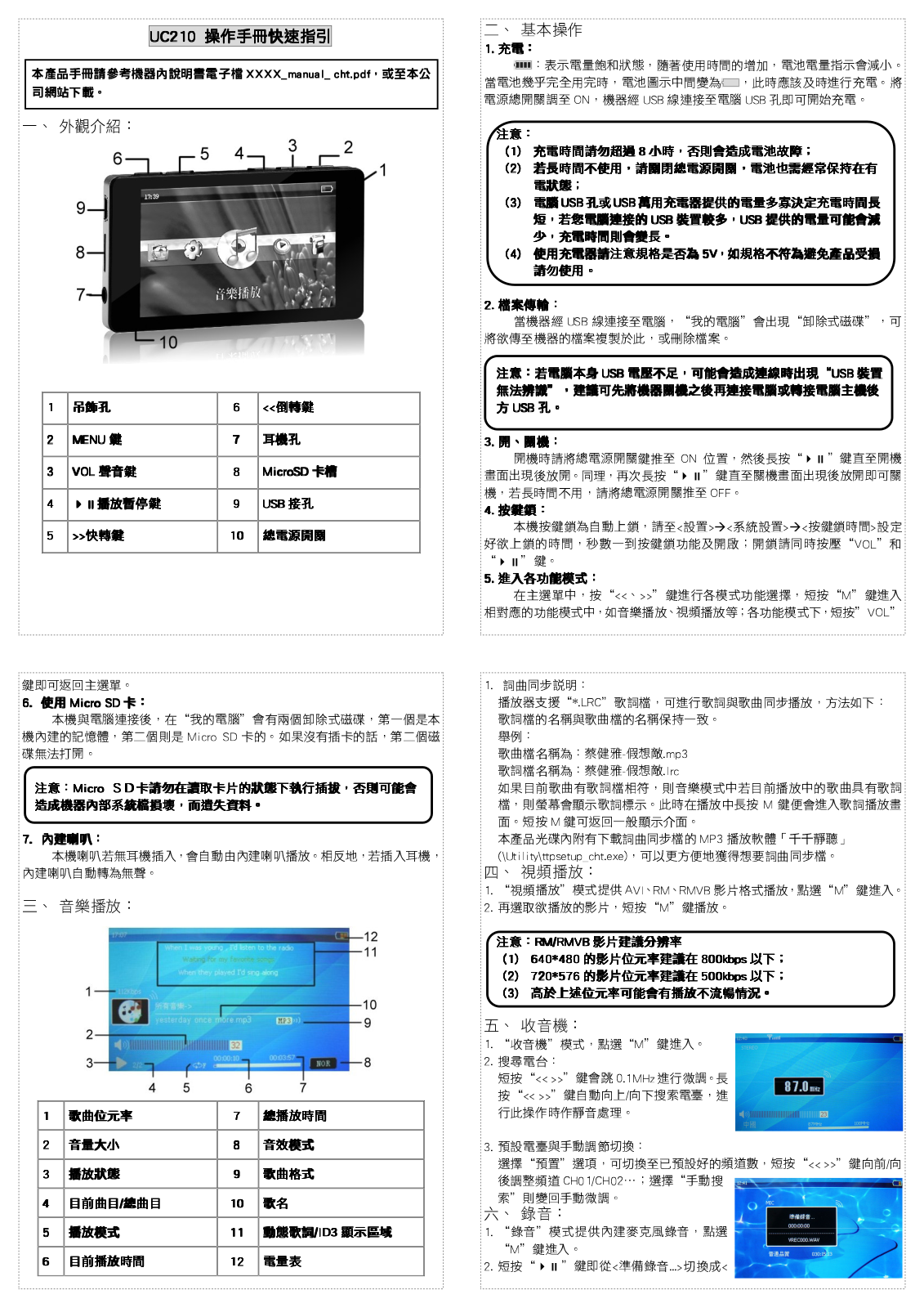 Ergotech UC210 Quick Start Guide