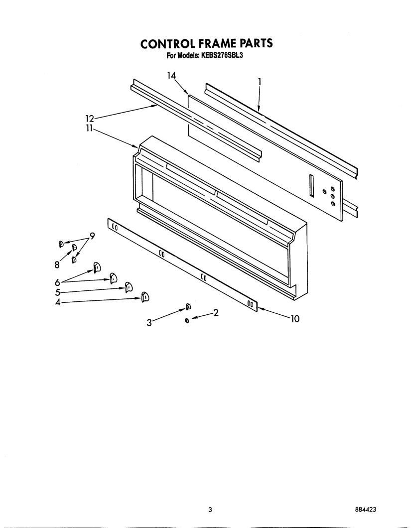 KitchenAid KEBS276SBL3 Parts List