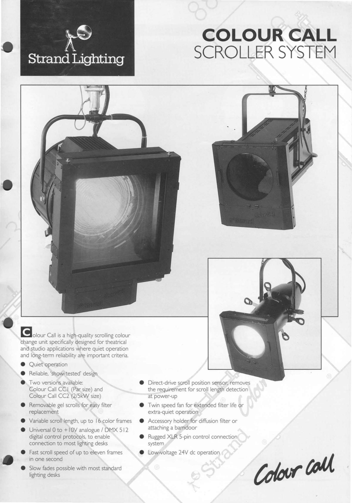 Strand Colour Call Scroller System DataSheet - ManualMachine.com
