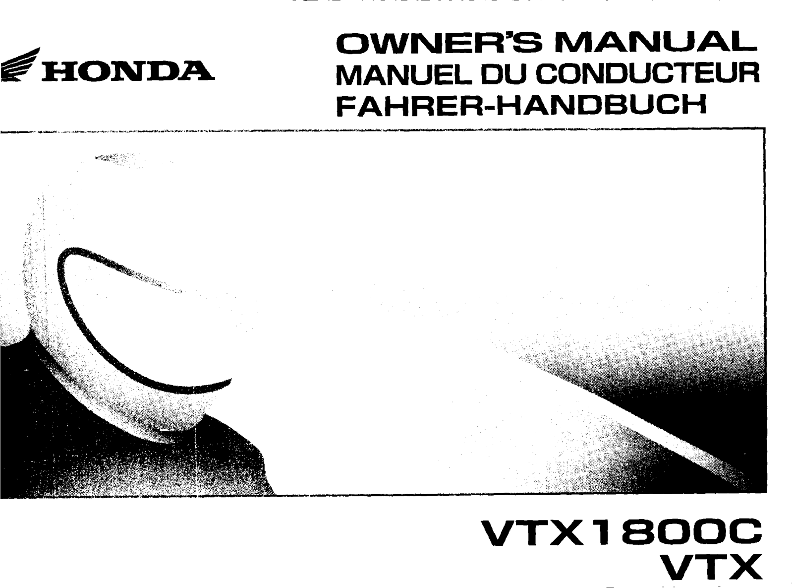 Honda VTX1800C, VTX Owner's Manual