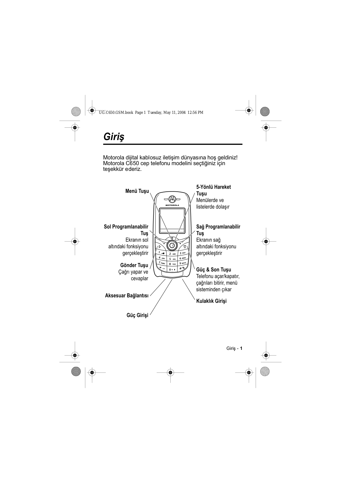 Motorola C650 User Manual