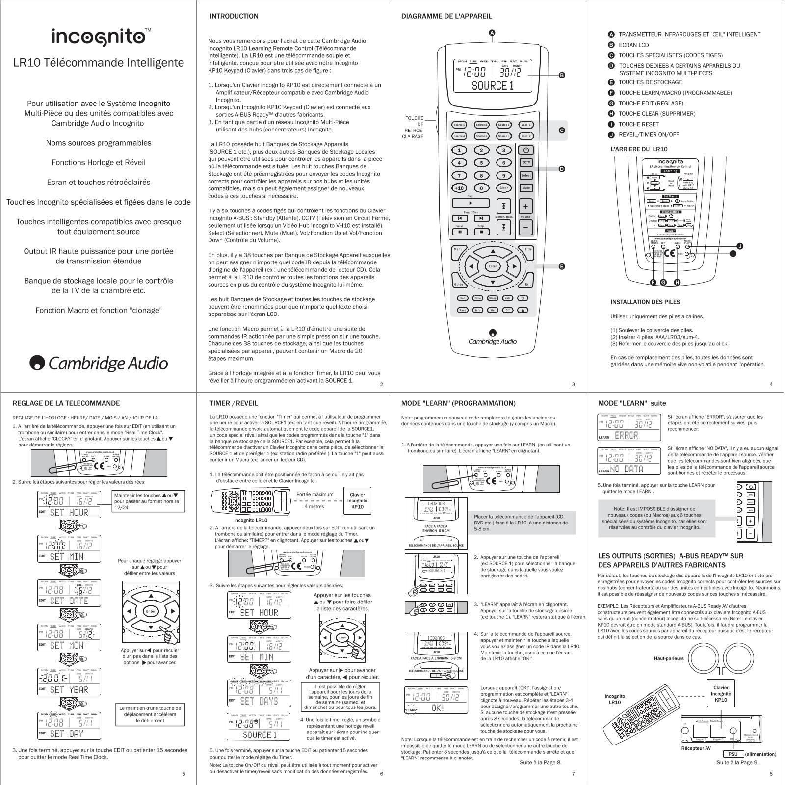 CAMBRIDGE AUDIO LR10 User Manual