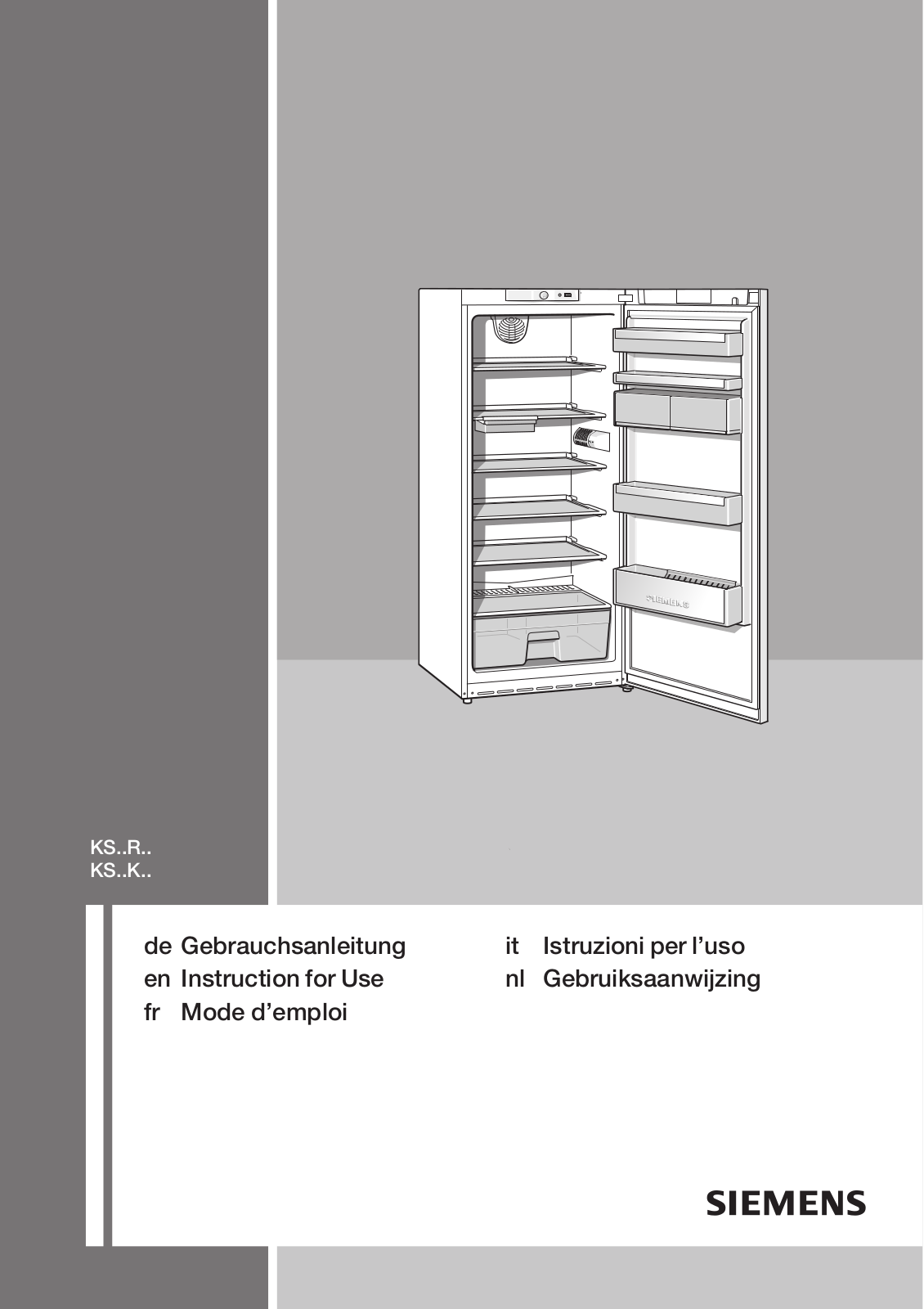 SIEMENS KS38RN30 User Manual