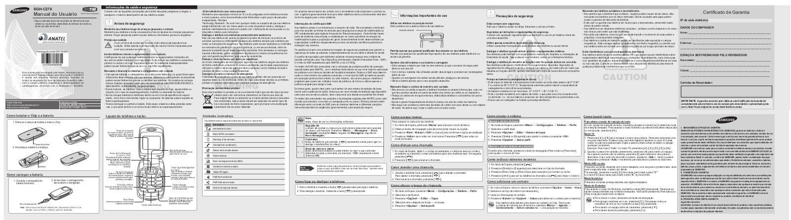 Samsung SGH-C276 User Manual