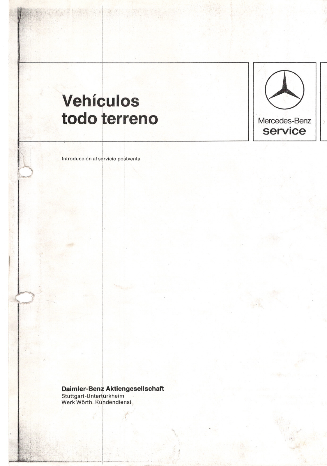 Mercedes G 230, G 240 User Manual
