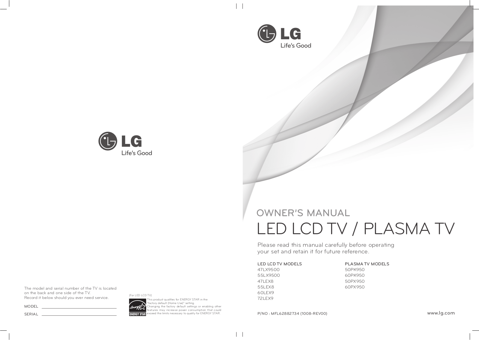 LG 47LX9500 Owner’s Manual