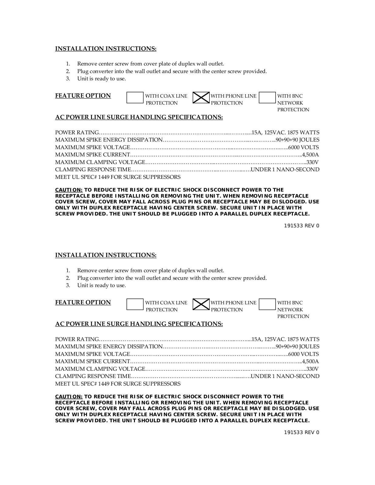 Ditek DTK-6FF User Manual