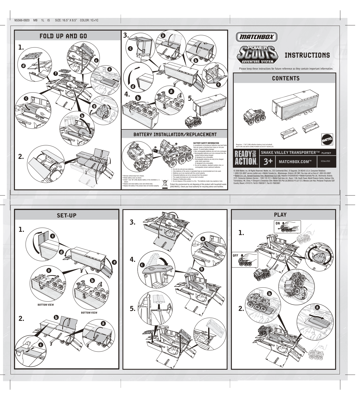 Fisher-Price N5566 Instruction Sheet