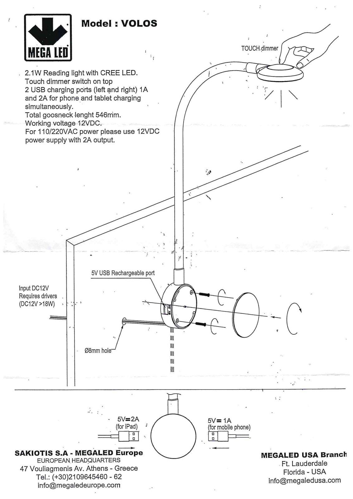 MEGALED VOLOS User guide - ManualMachine.com