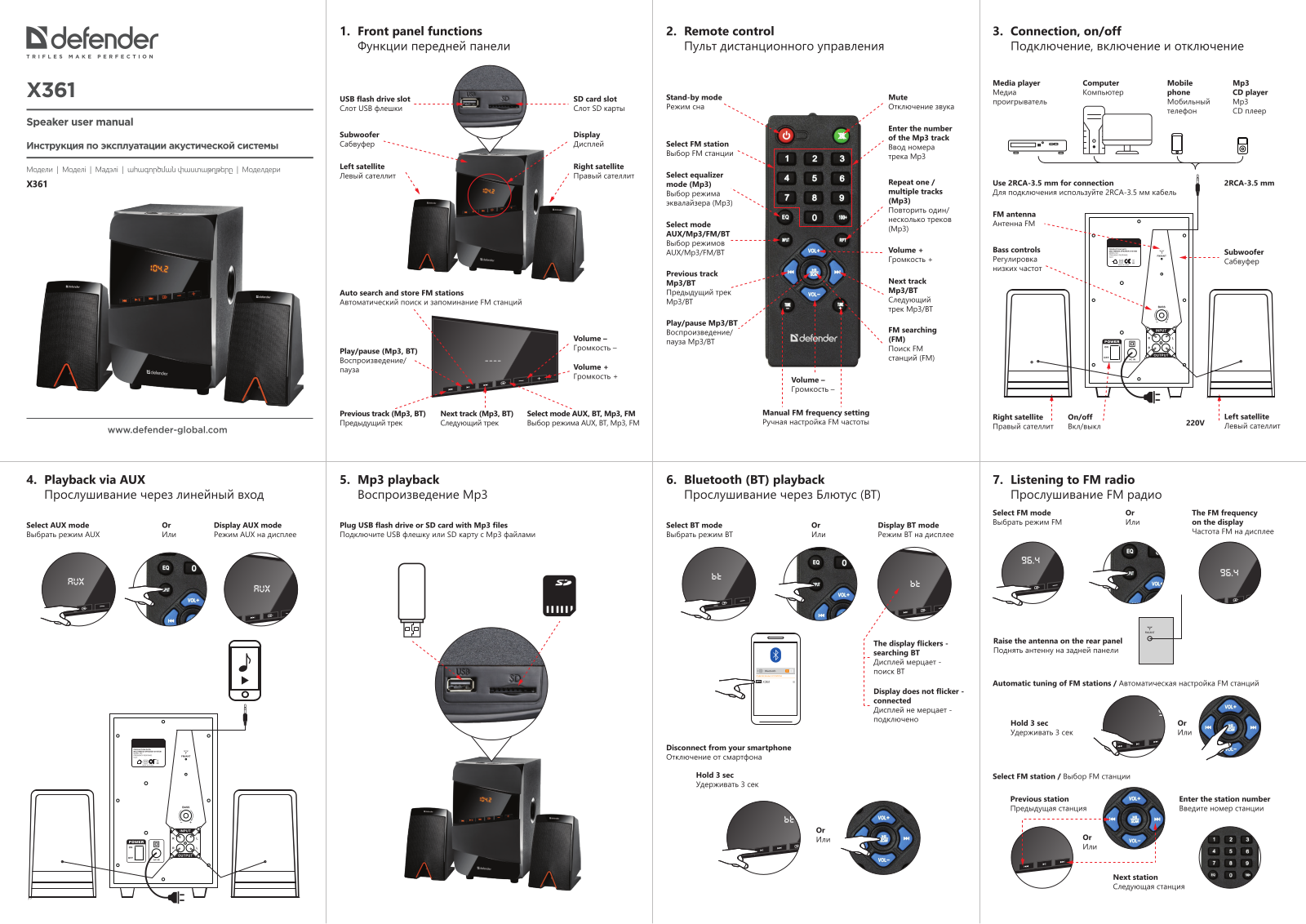 Defender X361 User Manual