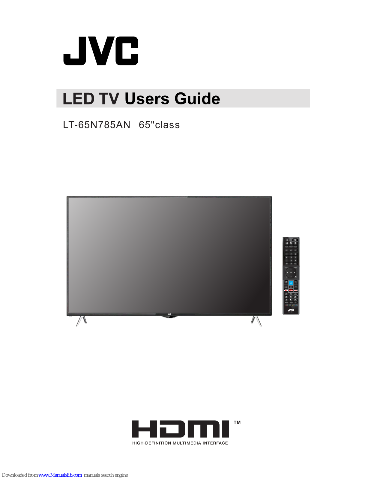 JVC LT-65N785AN User Manual