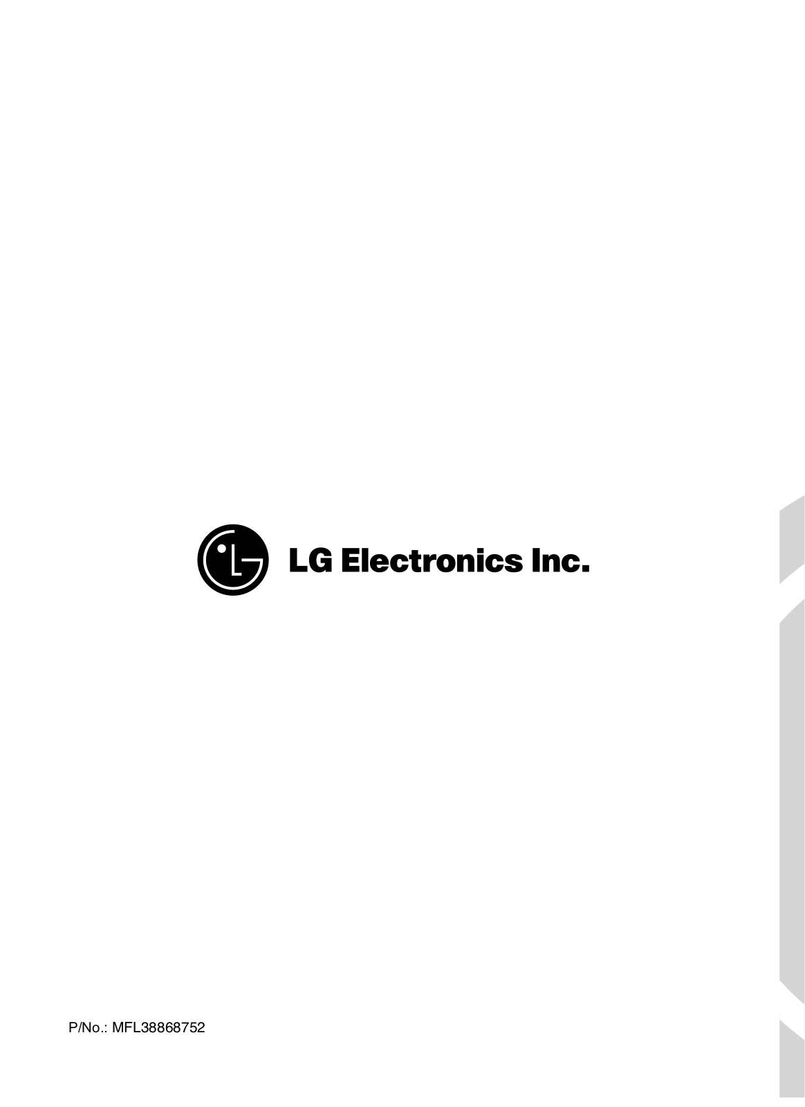 Lg WD-10311 FDK User Manual