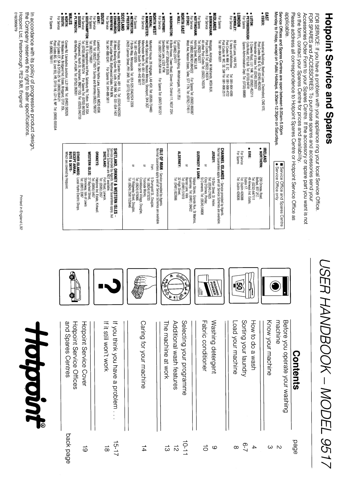 Hotpoint 9517 User Manual