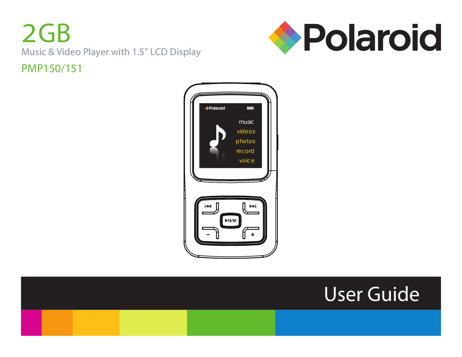 Polaroid PMP150, PMP151 User Manual