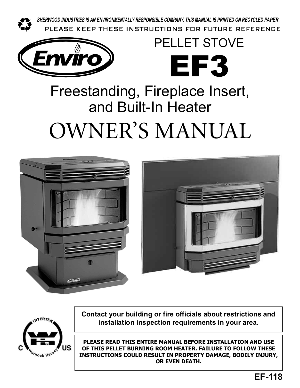 Enviro EF3 User Manual