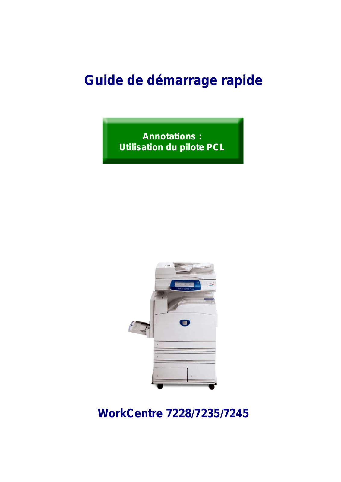 Xerox 7228, 7235, 7245 Installation Guide