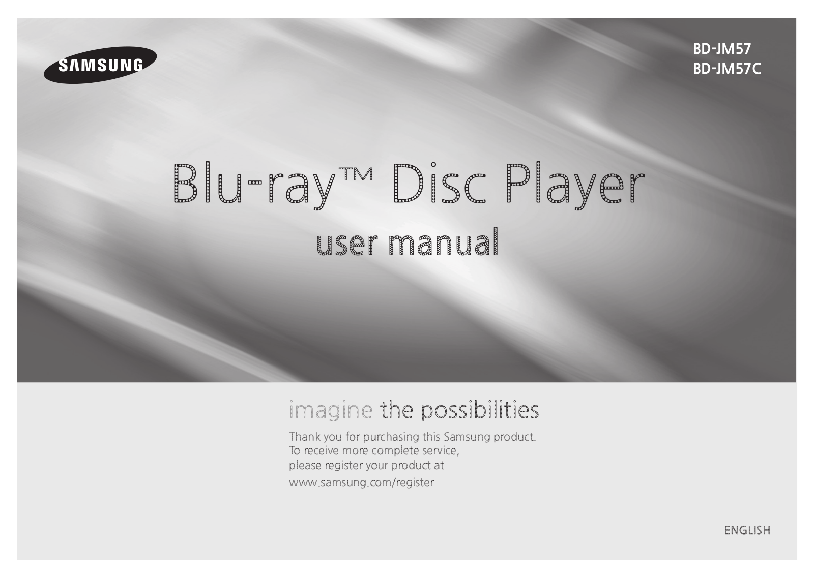 Samsung BD-JM57C User Manual