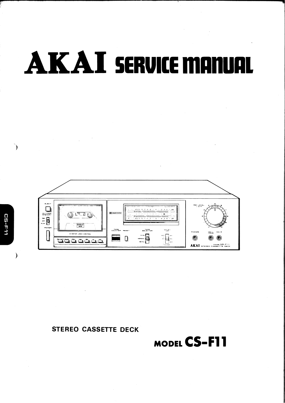 Akai CSF-11 Service manual