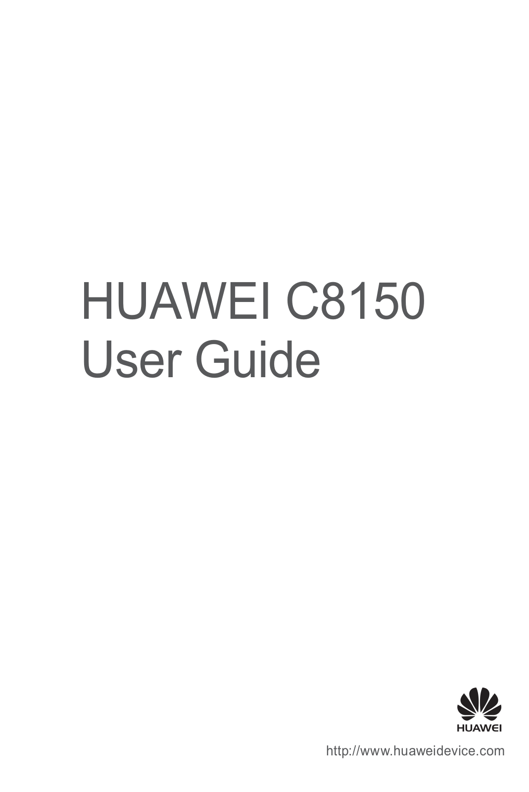 Huawei C8150 User Manual