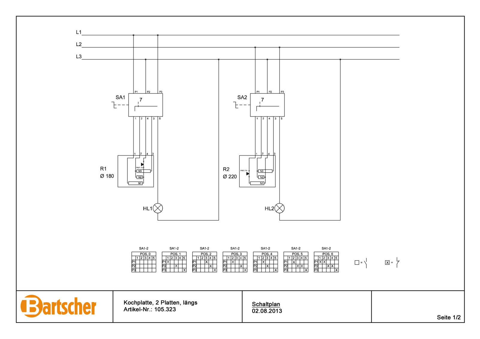 Bartscher 105323 Drawing