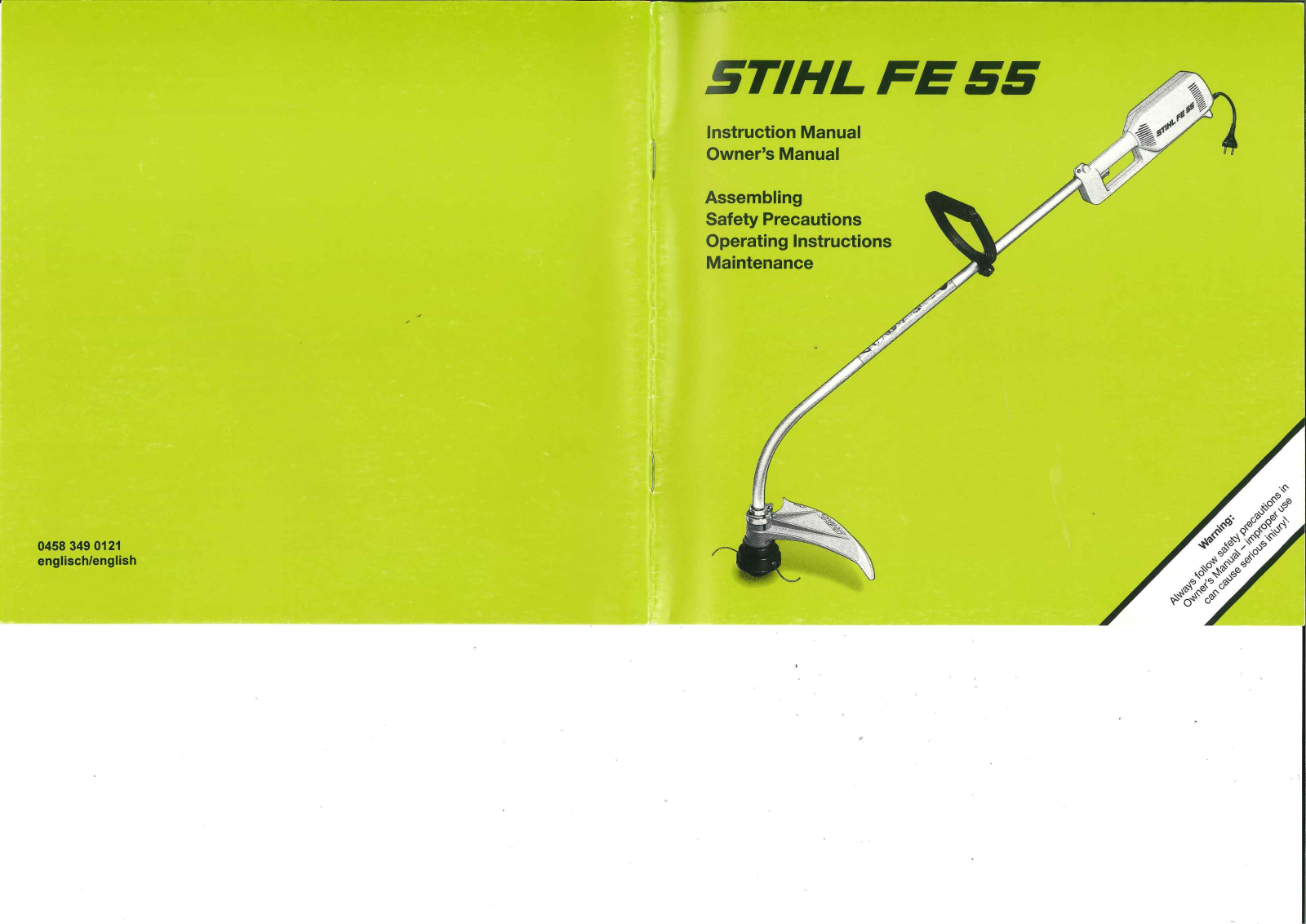 Stihl FE 55 Instruction Manual