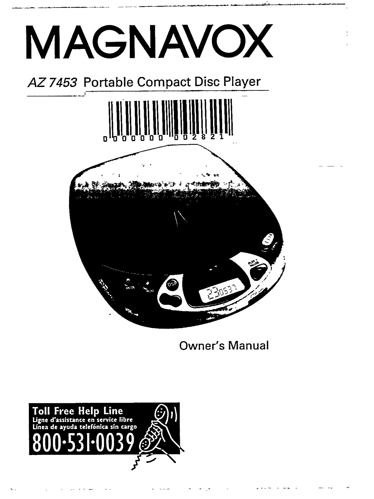 Magnavox AZ7453 User Manual