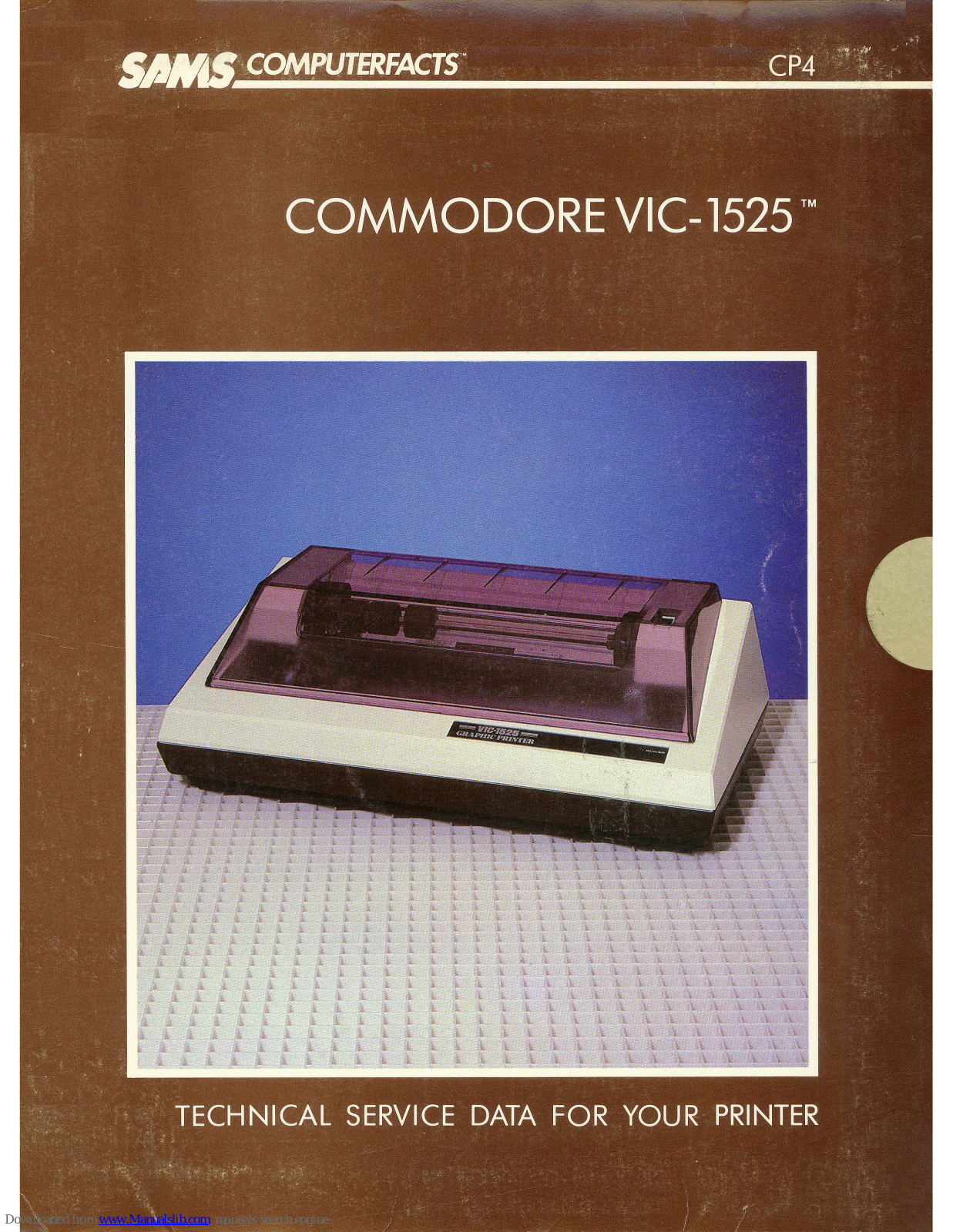 Commodore VIC-1525 Technical Service Data - ManualMachine.com