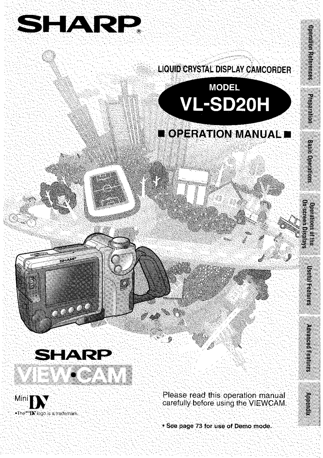 Sharp VL-SD20 User Manual