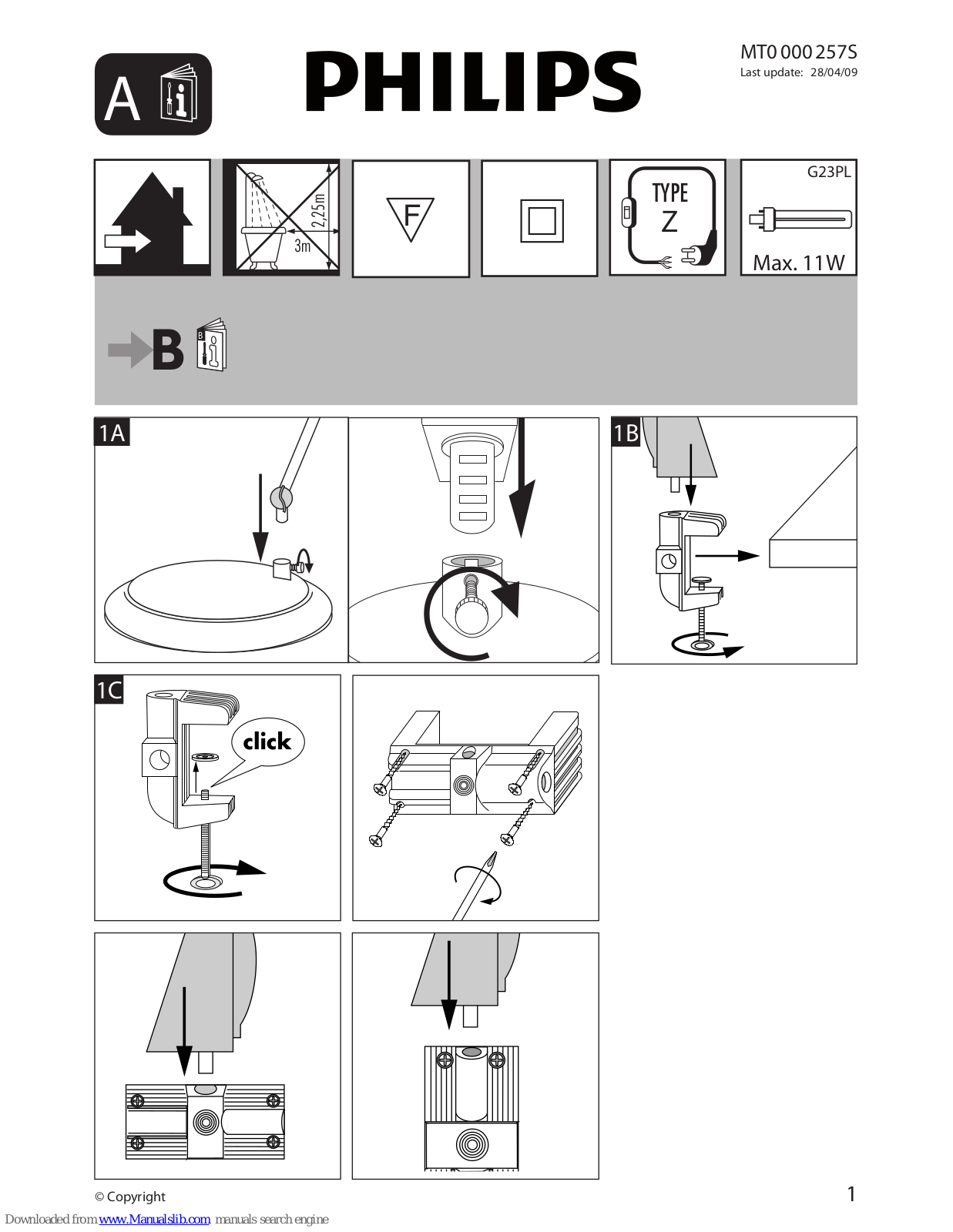 Philips 673158716, 673153116, 673153016 User Manual