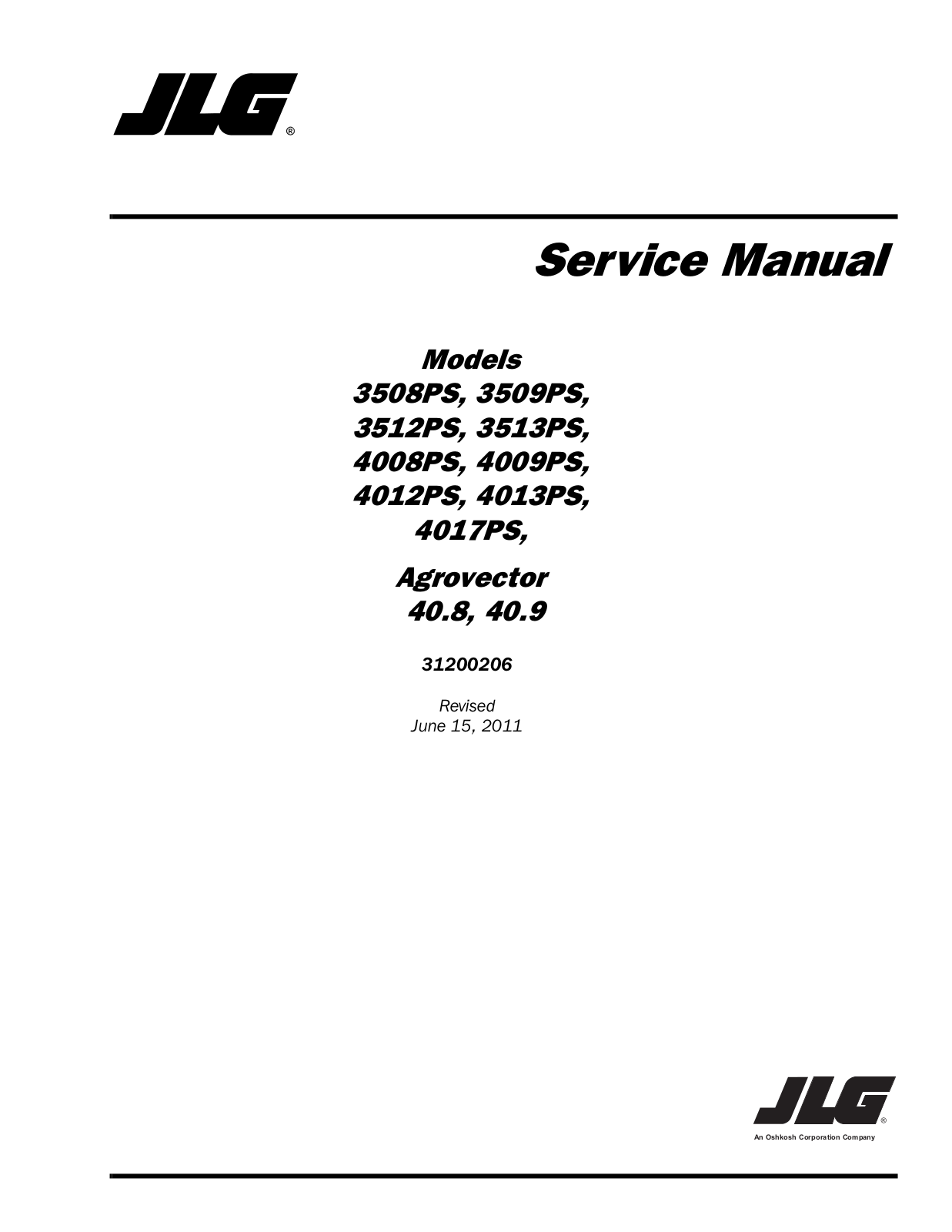 JLG 4013PS Service Manual