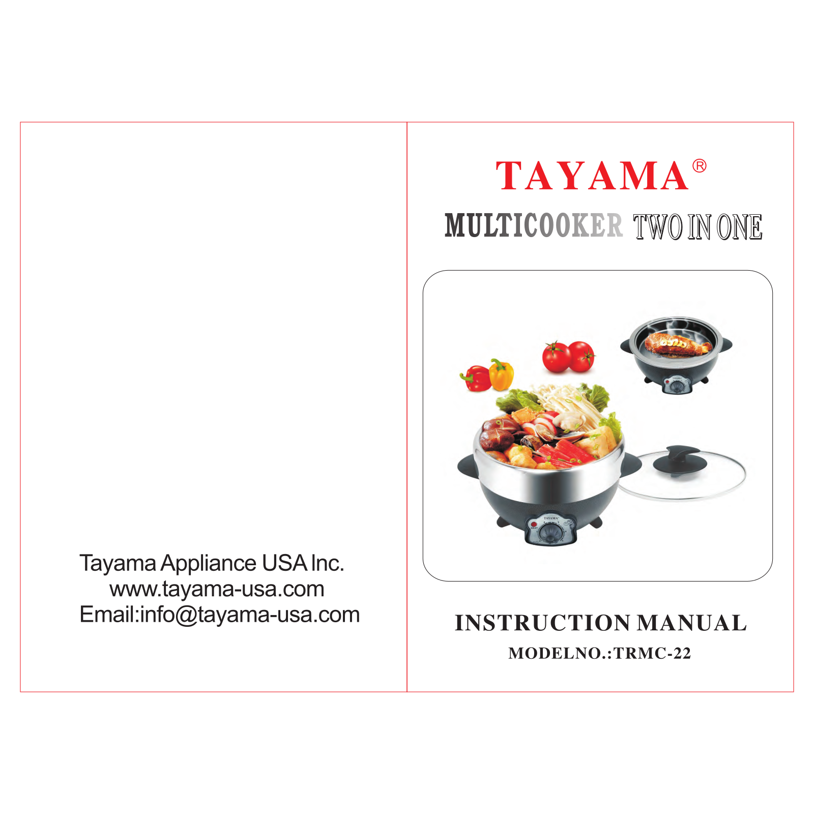 Tayama TRMC-22 User Manual