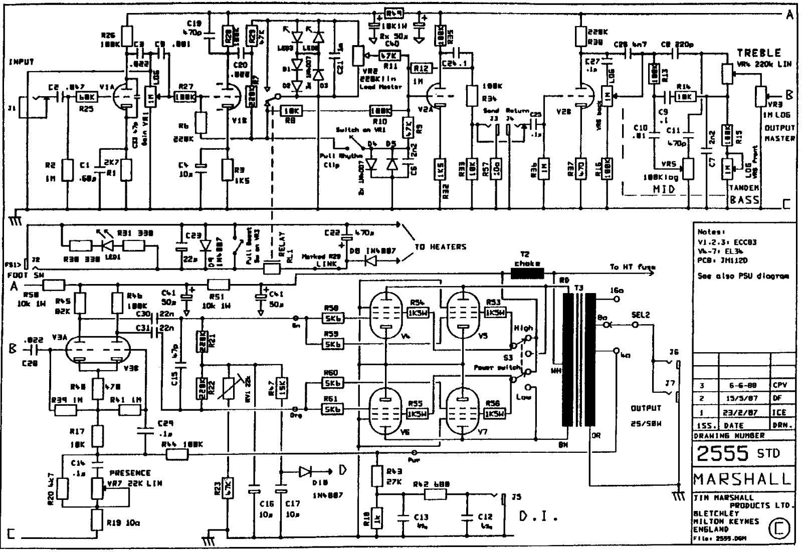 Marshall 2555 schematic