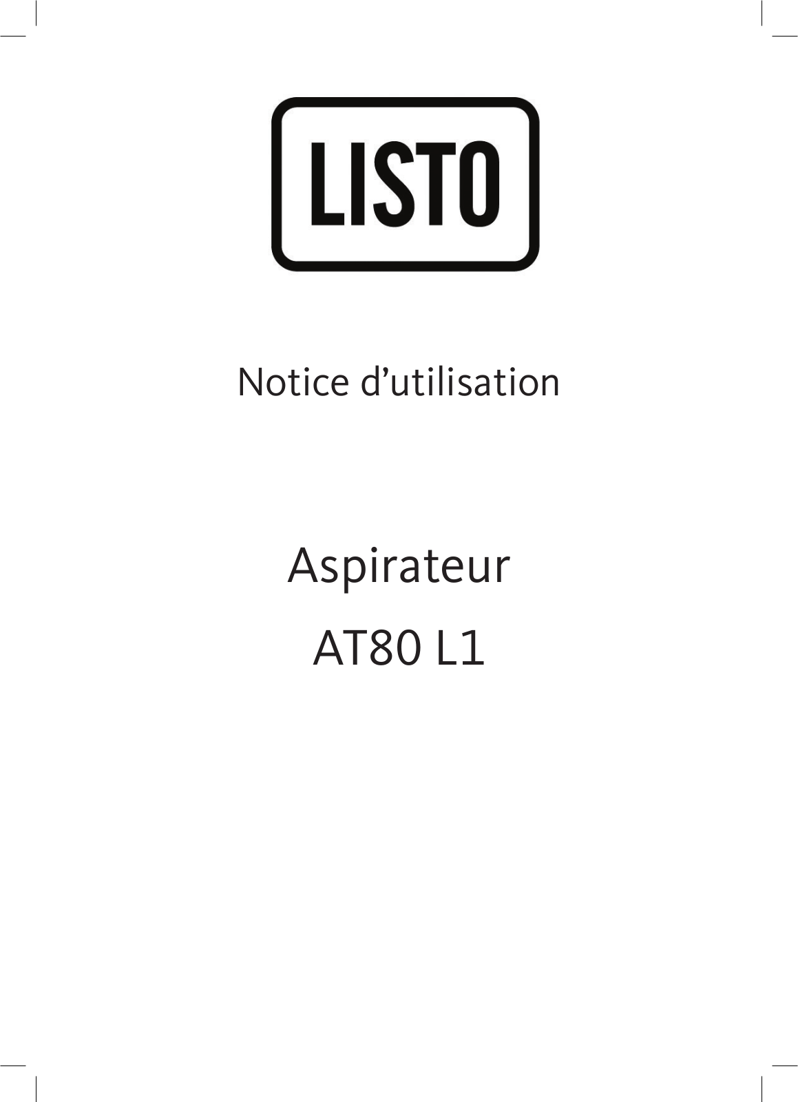 Listo AT80 L1 User Manual