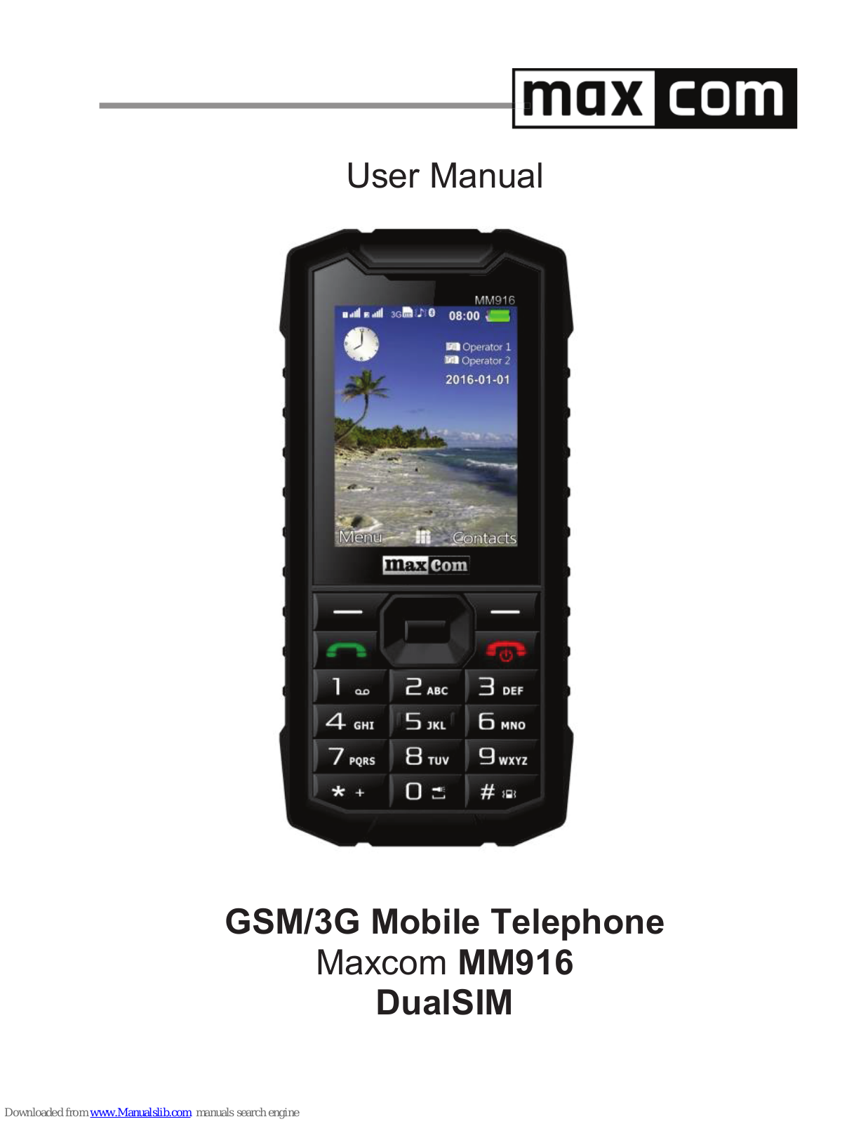 Maxcom MM916 User Manual