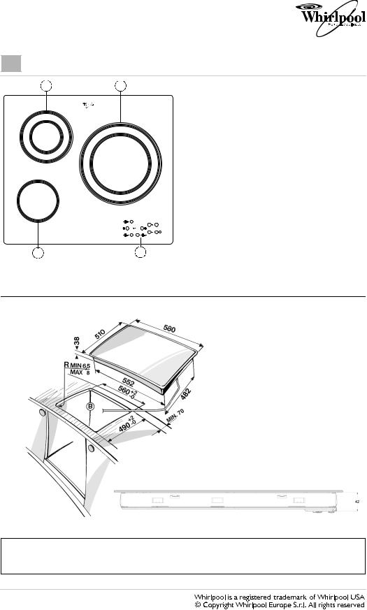 Whirlpool AKT 803 DATASHEET