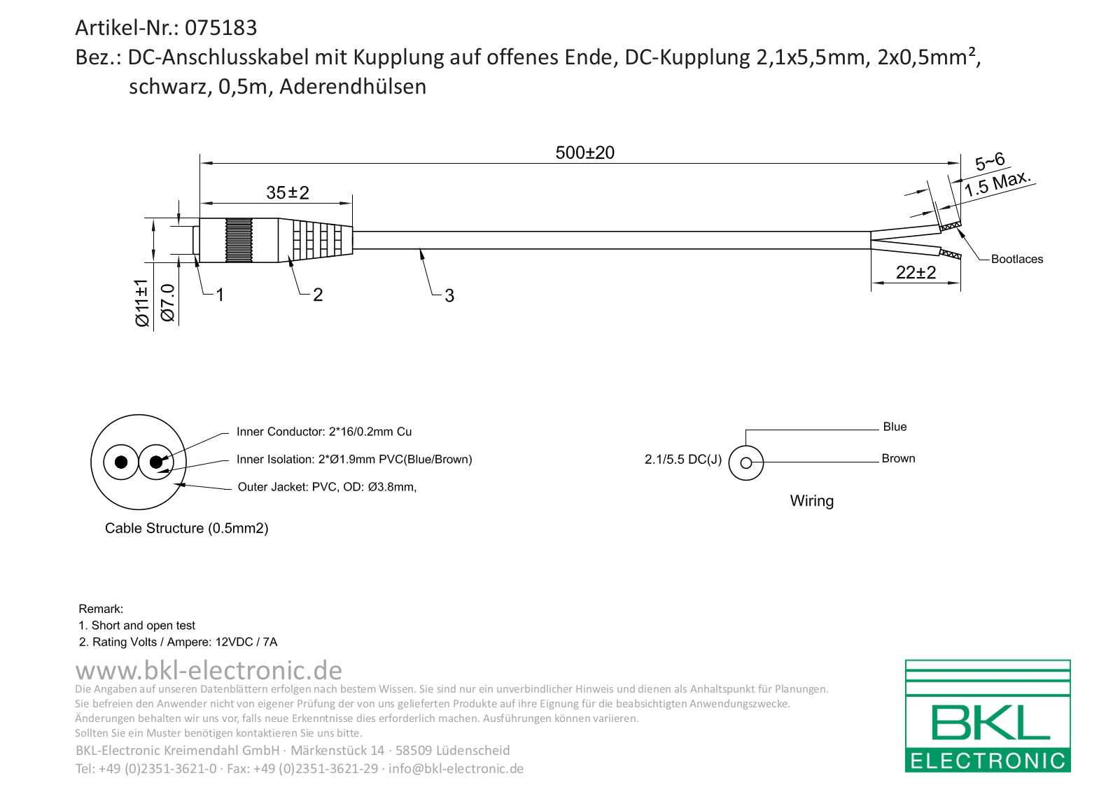 BKL BKL 075183 Datasheet - ManualMachine.com