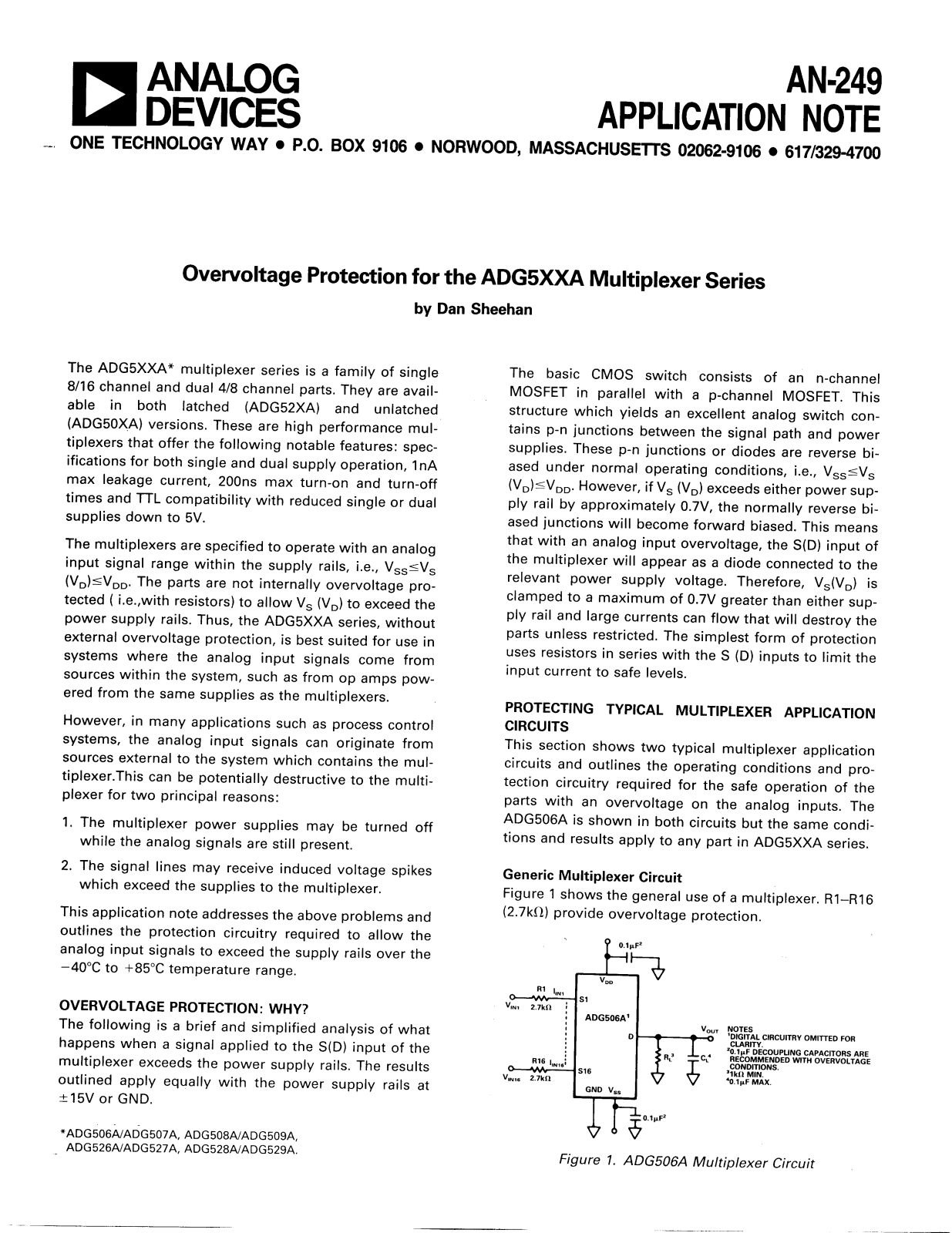 Analog Devices AN249 Application Notes