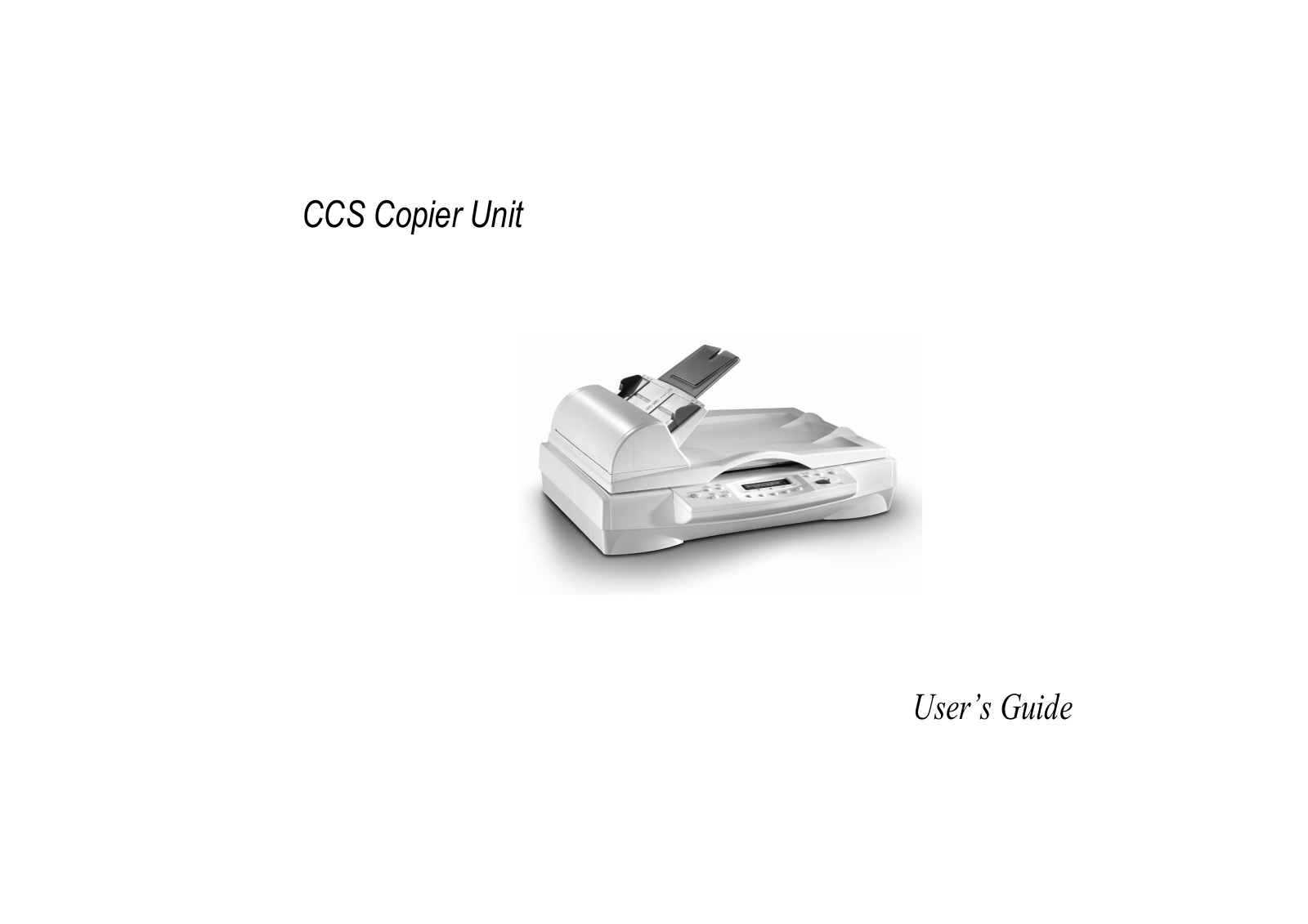 OKI CCS Copier Unit User's Guide