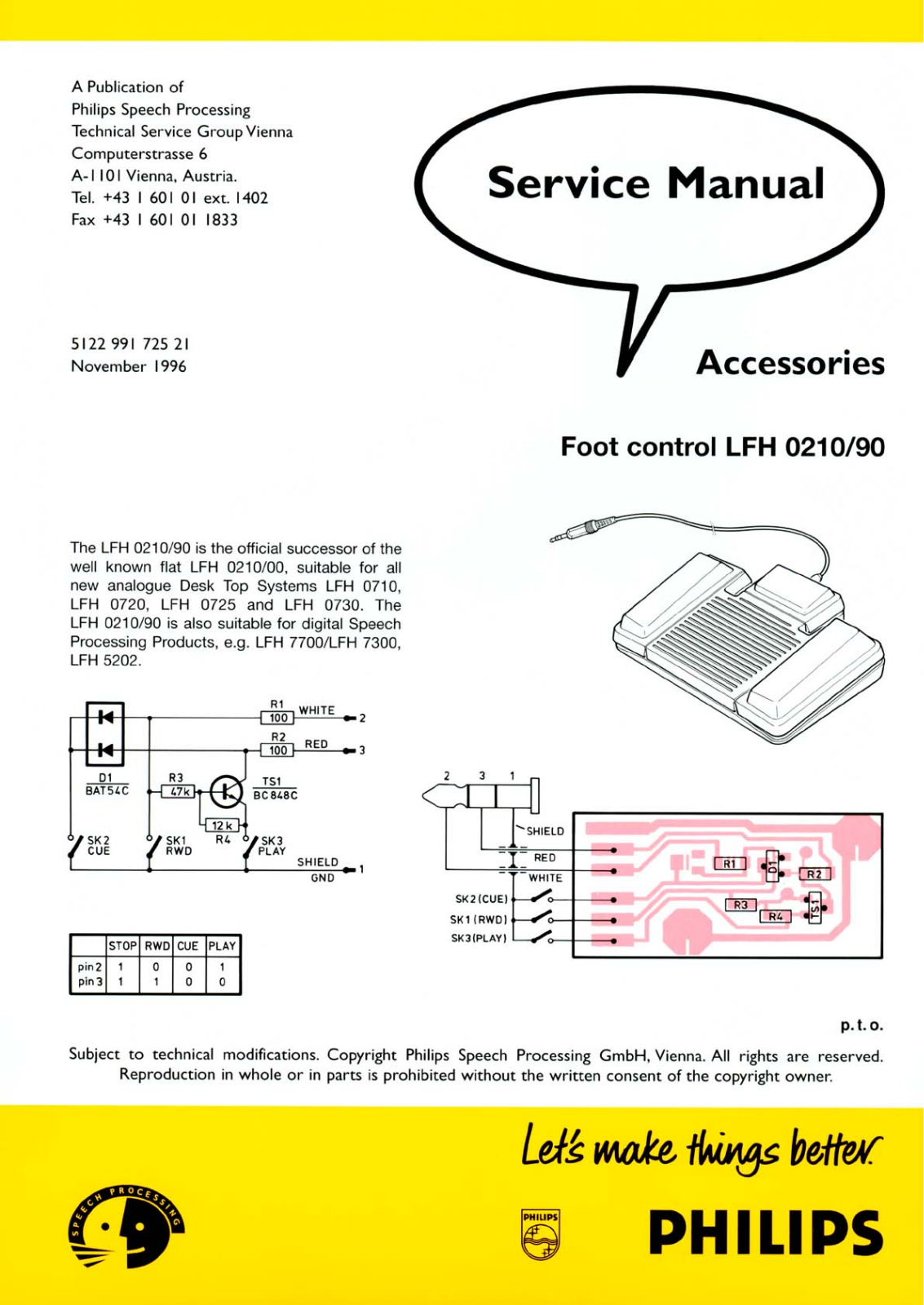 Philips LFH-0210-90 Service manual