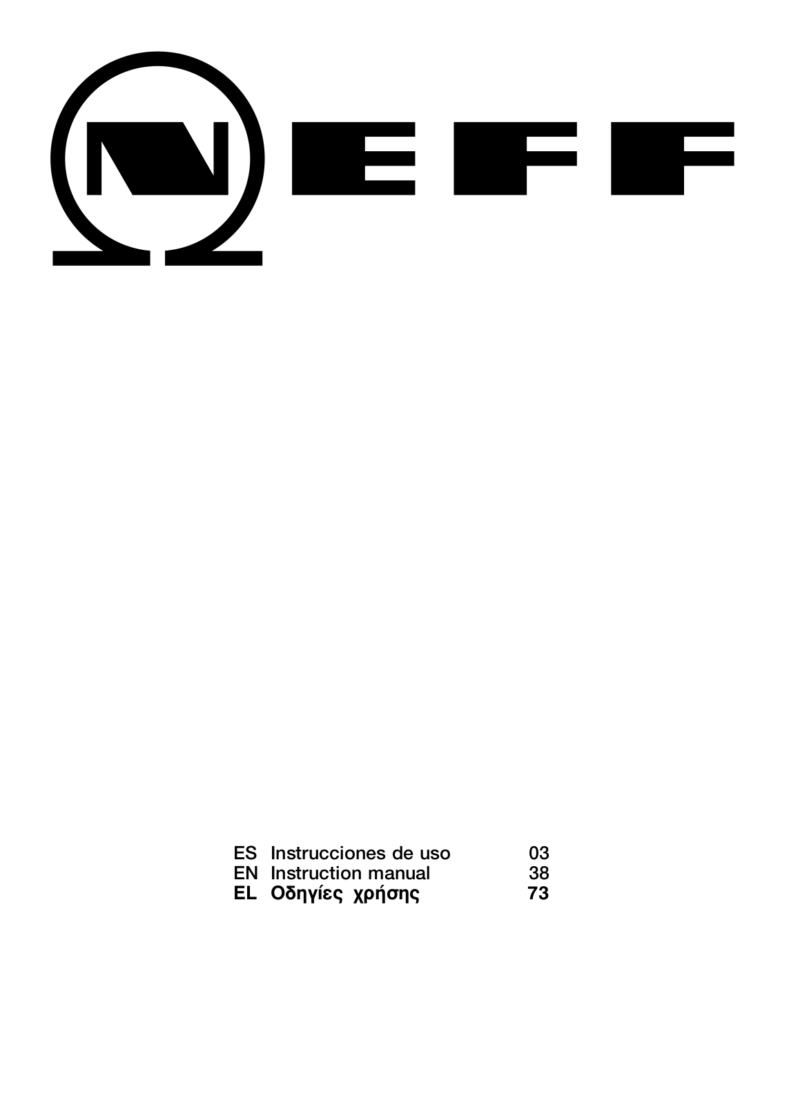 Neff T44D35N0 User Manual